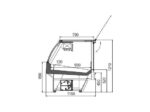 Специализированная витрина Missouri cold diamond MC 115 meat PS M/A для продажи свежего мяса Hitline от дилера Северконцепт
