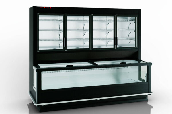 Комбинированная шкаф-бонета Alaska combi 2 MHV 110 LT D/C M для замороженных продуктов Hitline