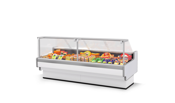 Гастрономические холодильные витрины Aurora Slim SQ Brandford с выкладкой 800мм