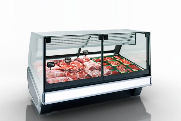 Специализированная витрина Missouri cold diamond MC 115 meat PS M/A для продажи свежего мяса Hitline