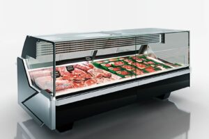 Специализированная витрина Missouri enigma MC 125 meat OS M/A для продажи свежего мяса Hitline