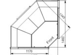 Витрина Missouri MC 120 deli PP/PS/self M  угловые элементы Hitline от дилера Северконцепт