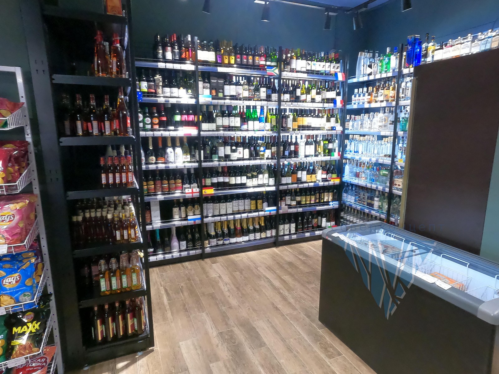 Дизайн интерьера магазина алкогольных товаров Киев
