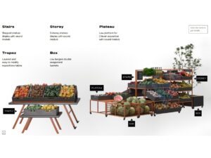 Система стеллажей для овощей и фруктов Greora family Modern Expo