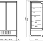 Холодильная витрина DAZZL Vega DG 080 H210 Plug-in