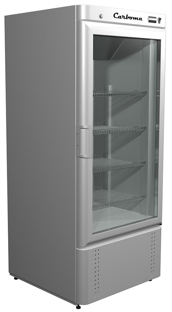 Холодильный шкаф Carboma R700 С (стекло) 