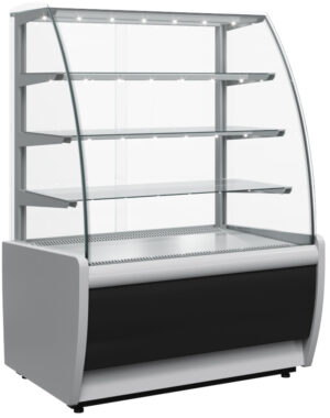 Кондитерская витрина серого цвета Carboma ВХСв-1,3Д (Техно, K70 VM 1,3-1 LIGHT)