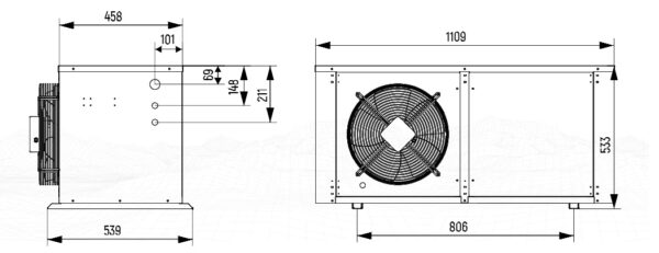 Компрессорно-конденсаторный блок ССВMOMK4 FH4538 Intercold
