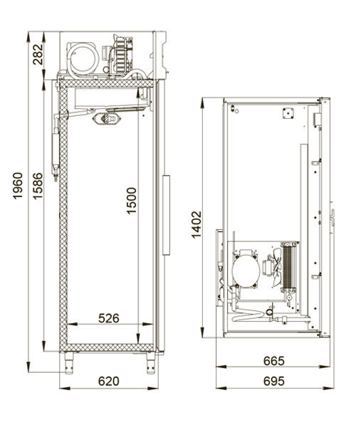 Шкаф холодильный среднетемпературный Polair CV110-S