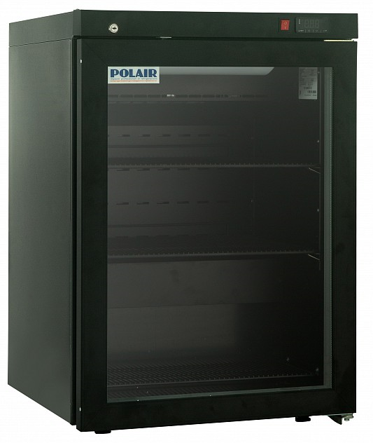 Холодильный шкаф Polair DM102-Bravo черный с замком