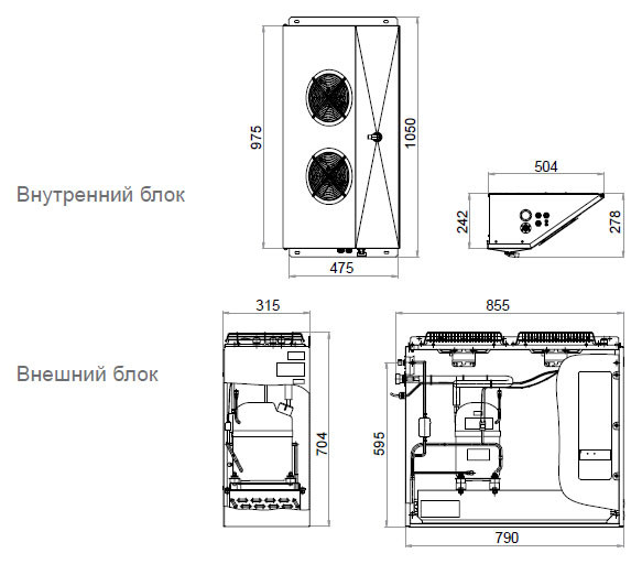 Сплит-система низкотемпературная Polair SB211P Professionale