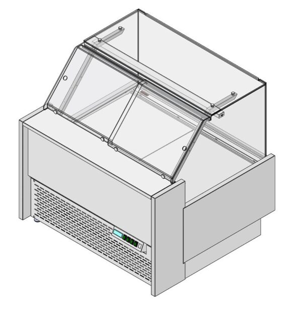 Витрина гастрономическая тепловая закрытая RGV12HA Vista 1250x1165x1250мм