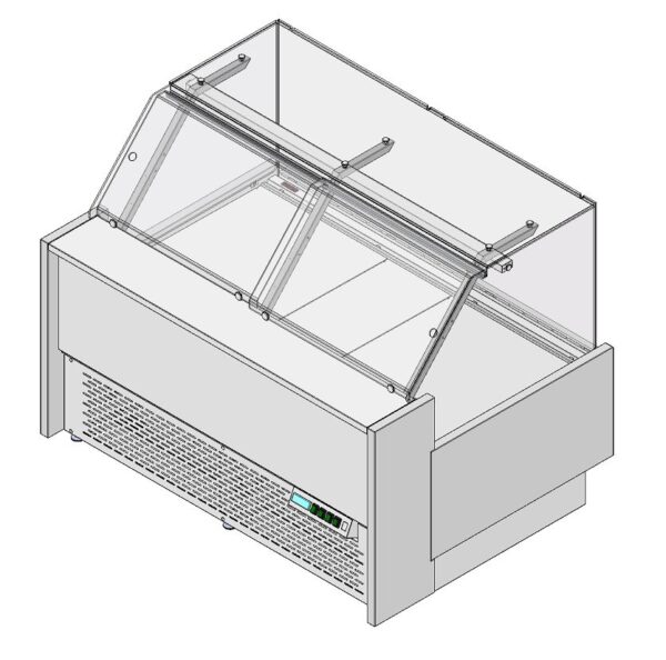 Витрина гастрономическая нейтральная закрытая RGV13NA Vista 1565x1165x1250мм