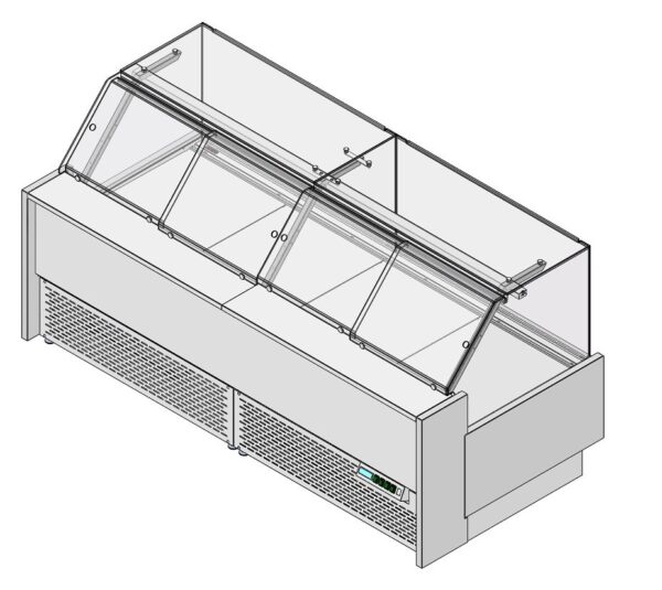 Витрина гастрономическая холодильная закрытая RGV15CA Vista 2500x1165x1250мм