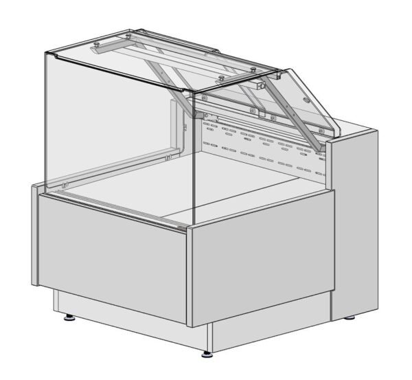 Витрина гастрономическая нейтральная закрытая Vista
