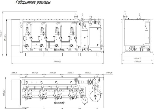 Многокомпрессоный агрегат на базе компрессоров Copeland M UMCF-S-3хZB57/ZBD57 F14 